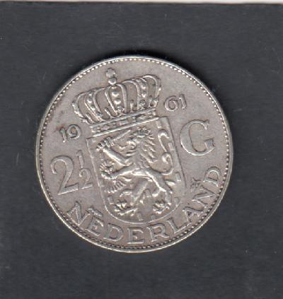 Beschrijving: 2 1/2 Gulden JULIANA 